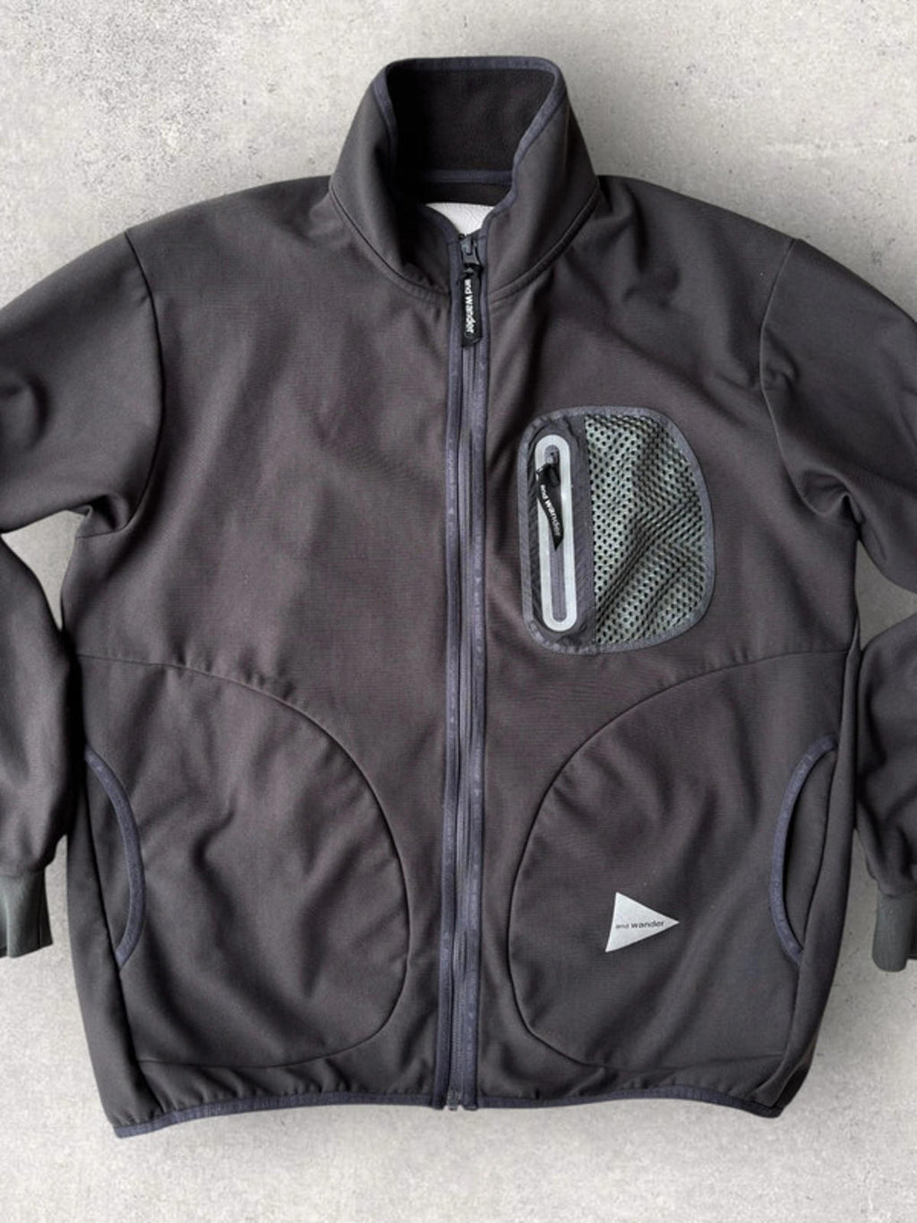 And Wander Light Fleece Charcoal M