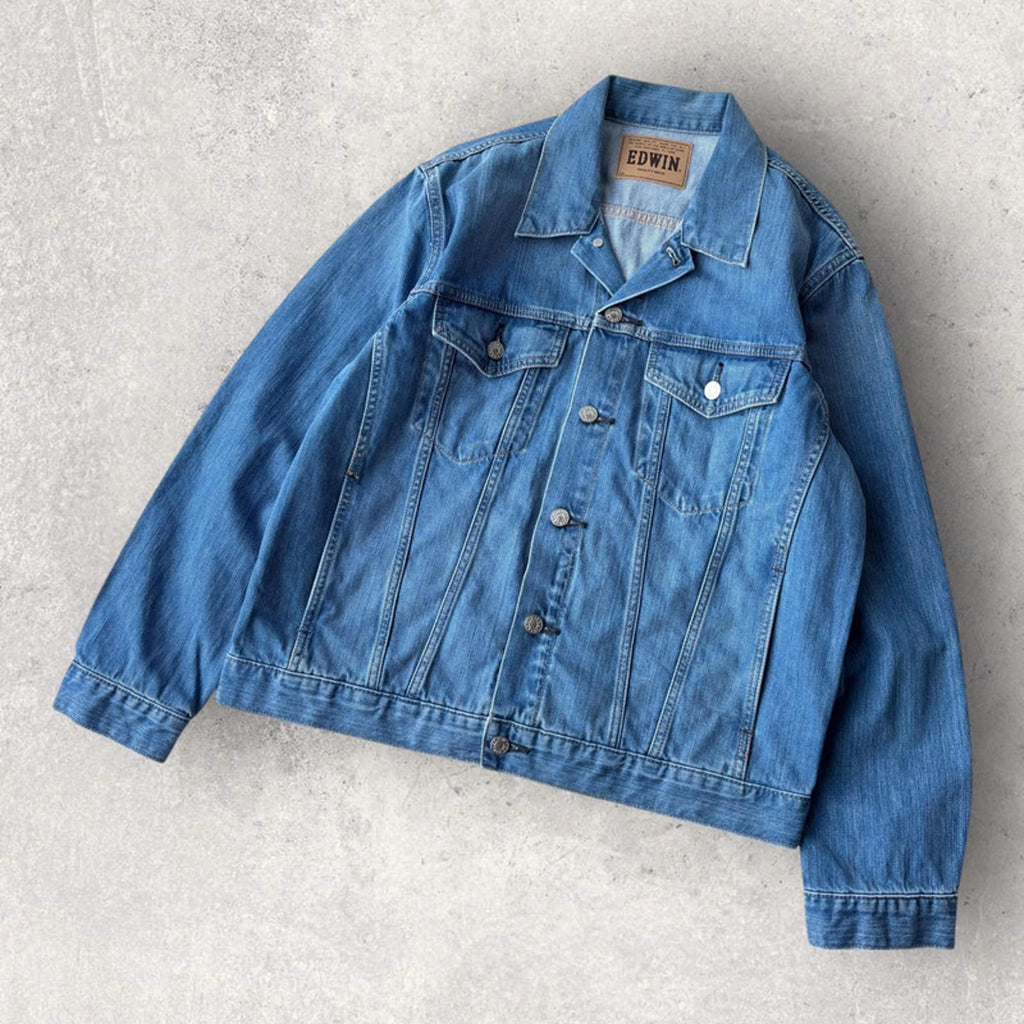 Edwin G Jean Raw Denim Cropped Jacket  S