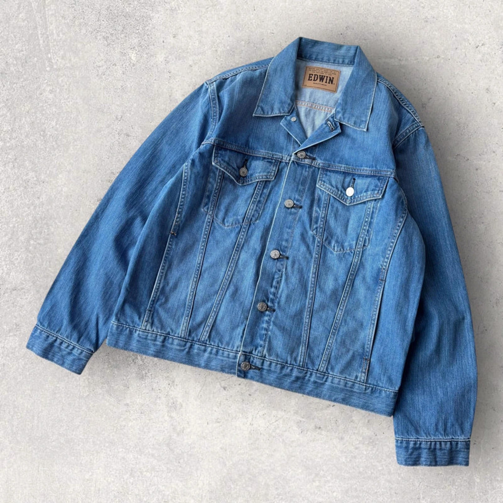 Edwin G Jean Raw Denim Cropped Jacket  S