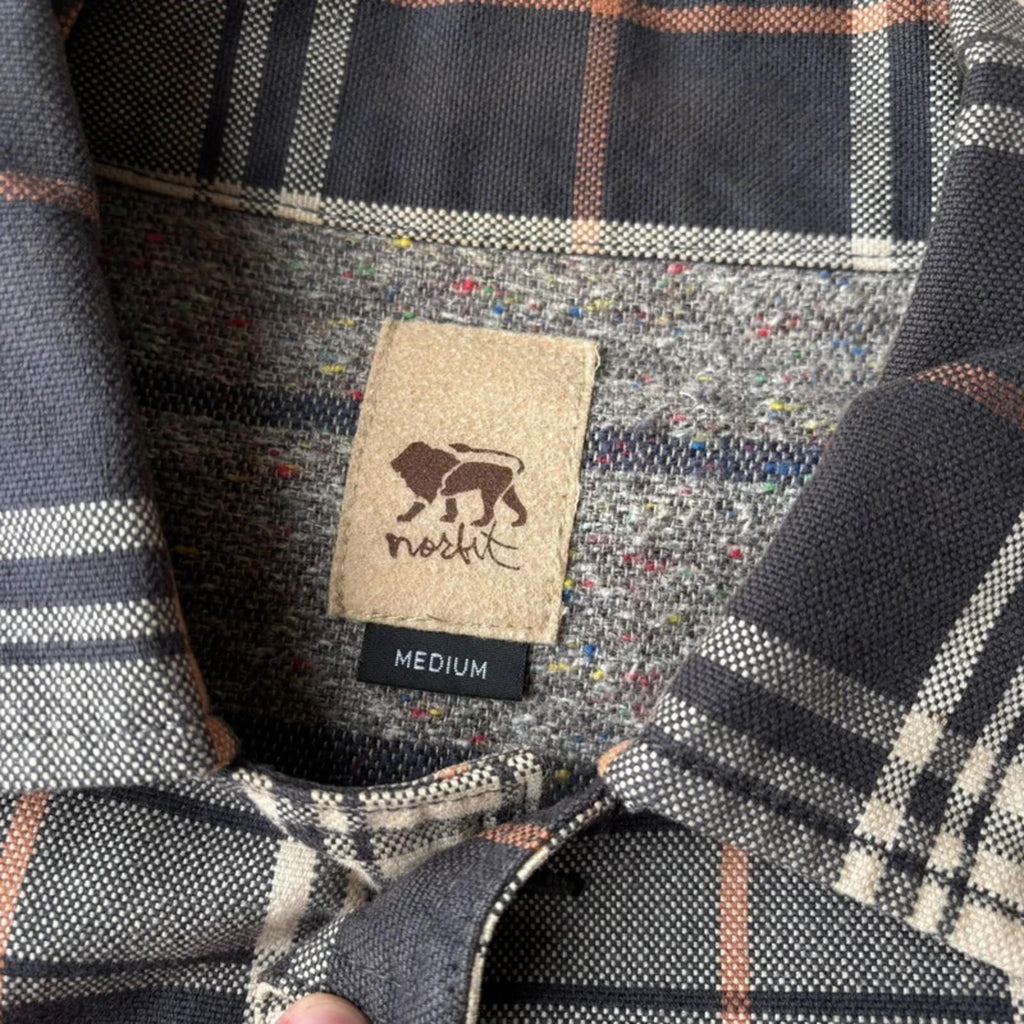 Norbit By Hiroshi Nozawa Utility Check Overshirt M