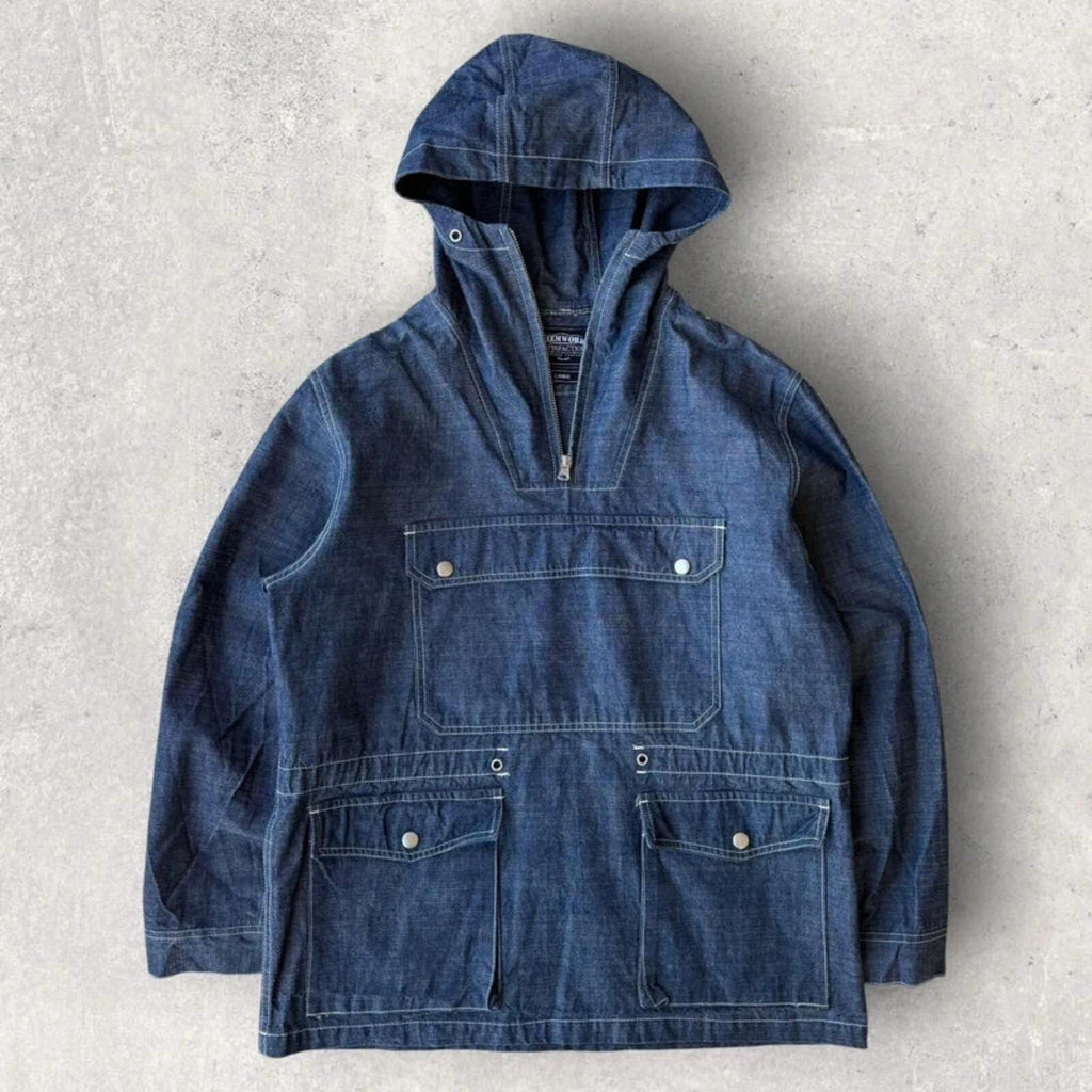Frizmworks Denim Pullover Utility Smock Blue L