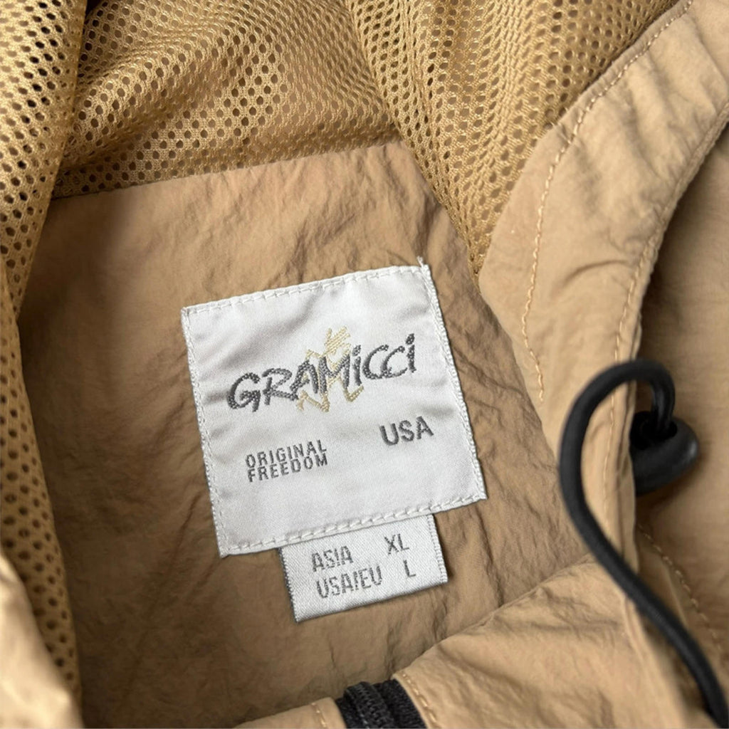 Gramicci Light Nylon Anorak Beige Size XL
