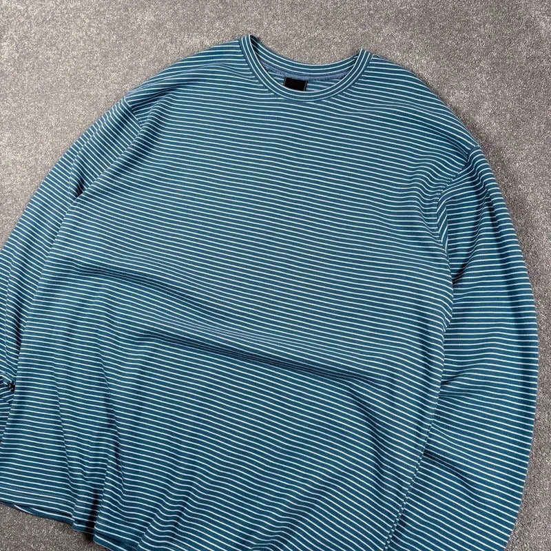 Frizmworks Oversized Stripe T Shirt Blue L