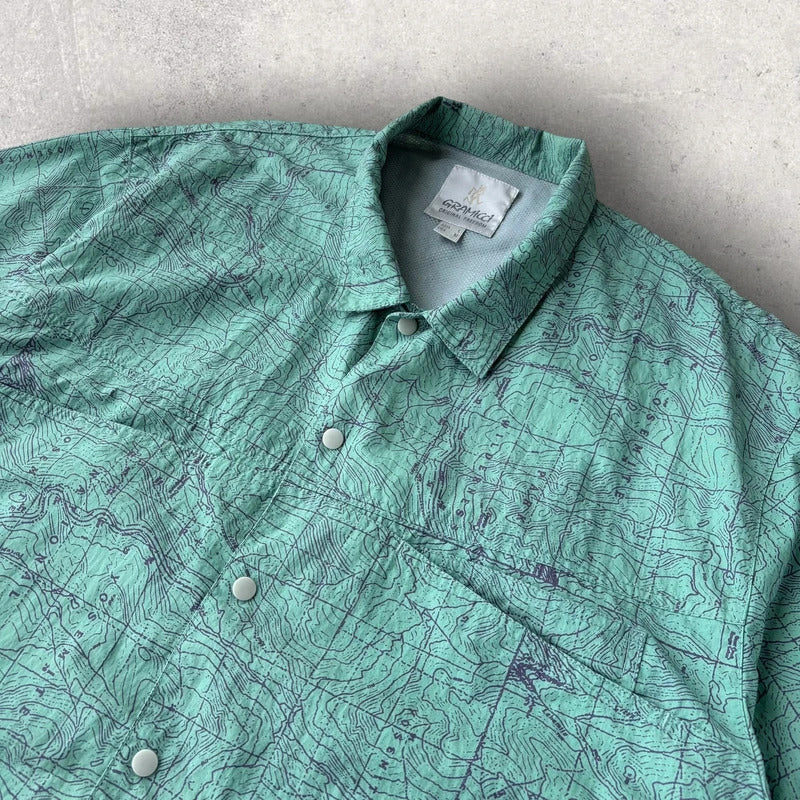 Gramicci Yosemite Nylon Camp Shirt Green L