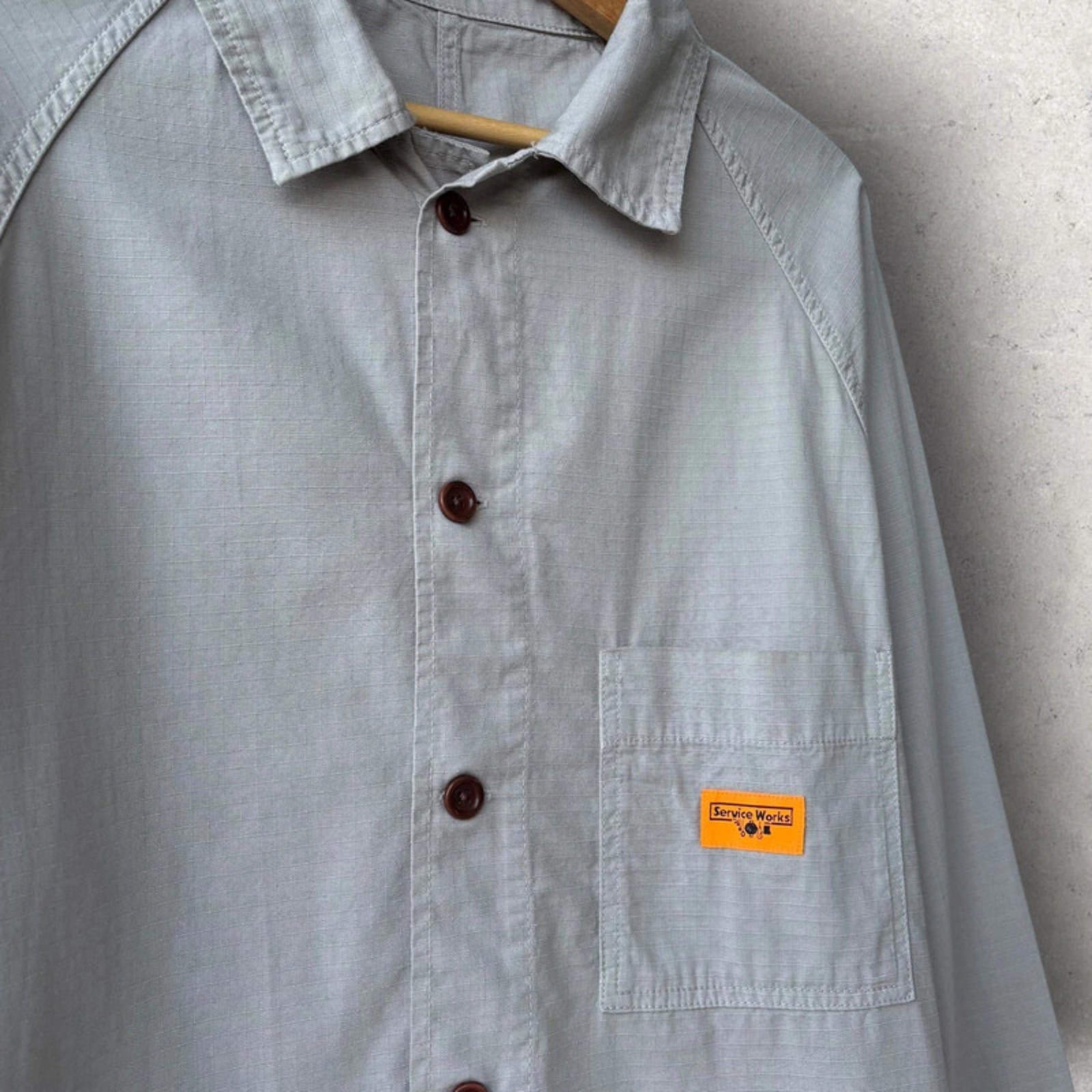 Service Works Ripstop FOH Utility Shirt Grey Size M