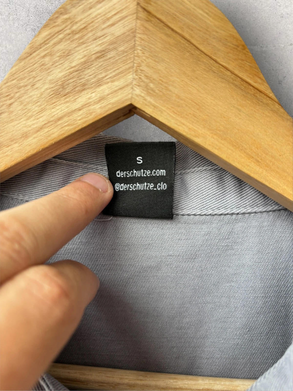 Derschutze Valentines Shirt Grey Size S