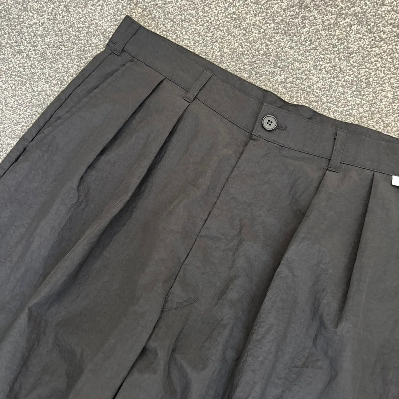 NoManual Pleated Nylon Pant Black W32