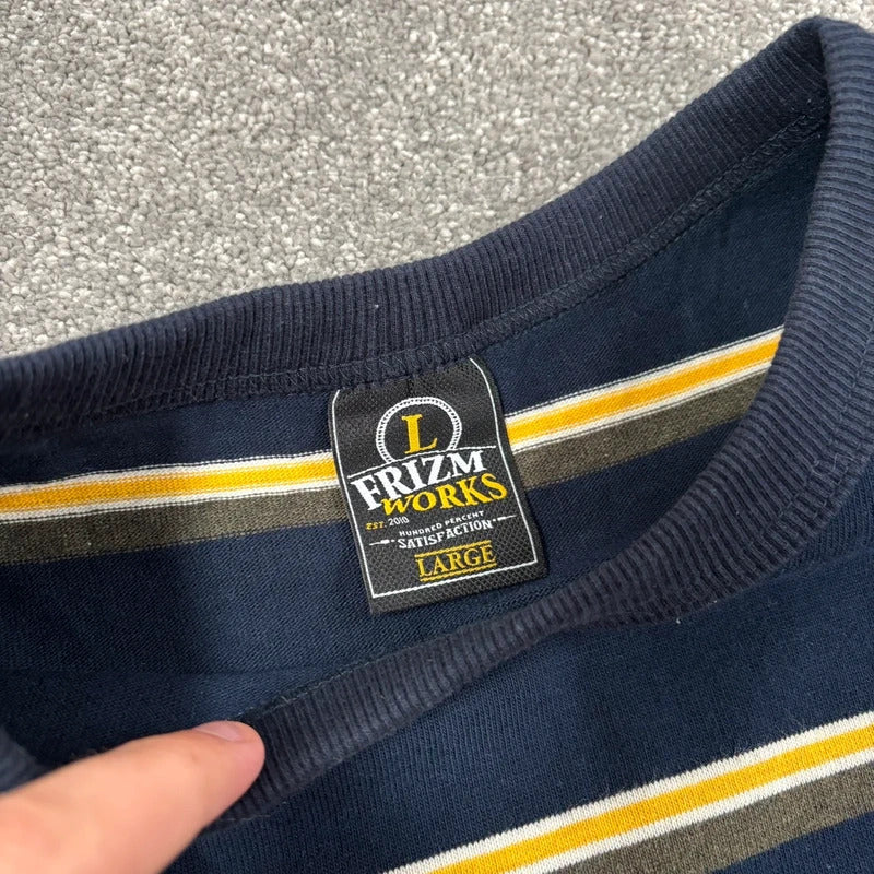 Frizmworks Mild Stripe T Shirt Navy L