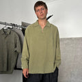 Frizmworks Linen Pullover Shirt Olive XL
