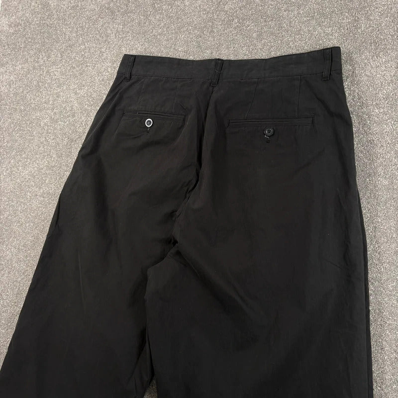 Uniform Bridge Pleated Wide Tapered Pant Black L