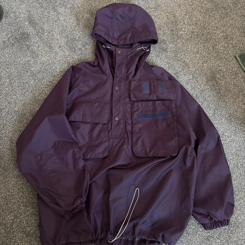 Anglan Tech Pullover Anorak Purple L