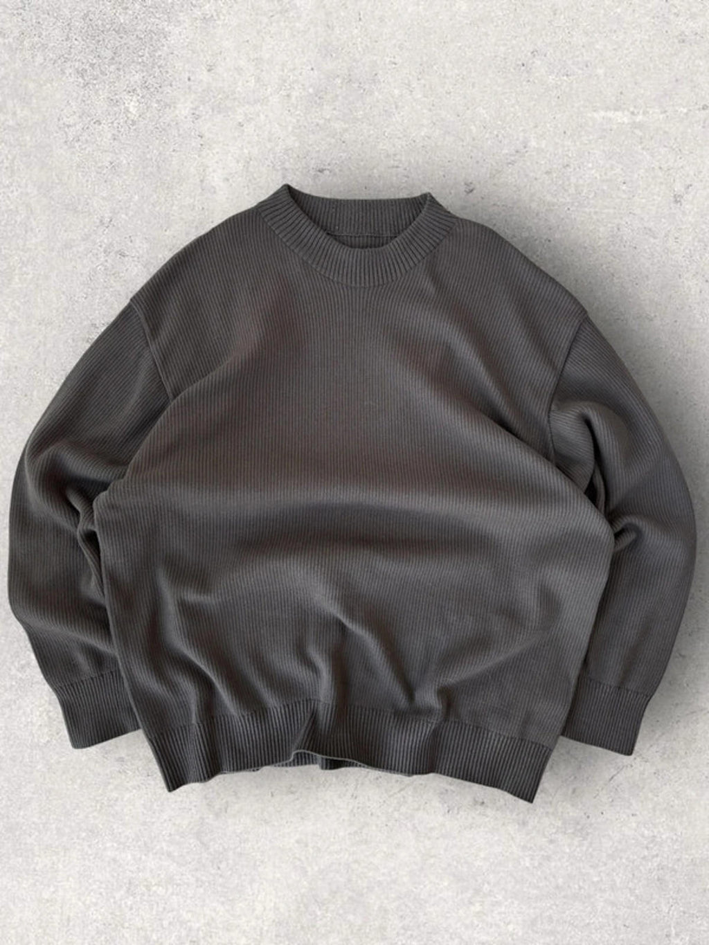 Snow Peak Knit Crew Sweater Stone Size XL