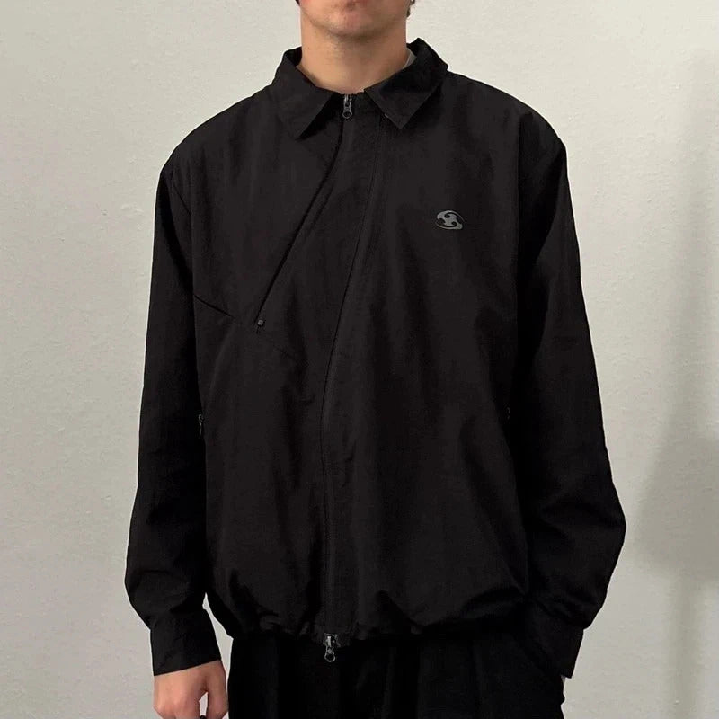 San San Gear Curved Coach Jacket Black L
