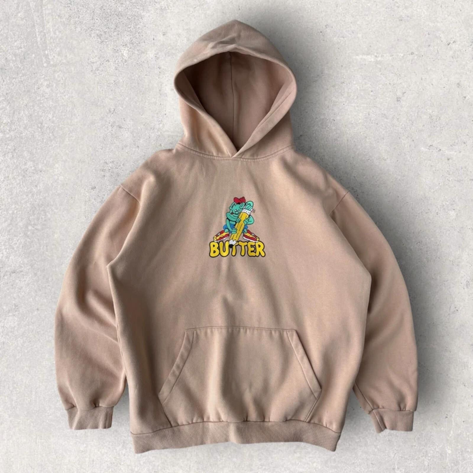 Butter Goods Graphic Pullover Hoodie Beige L