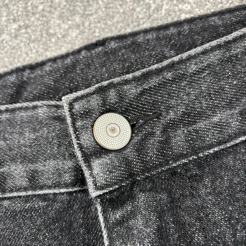 Uniform Bridge Wide Jean Washed Black W36