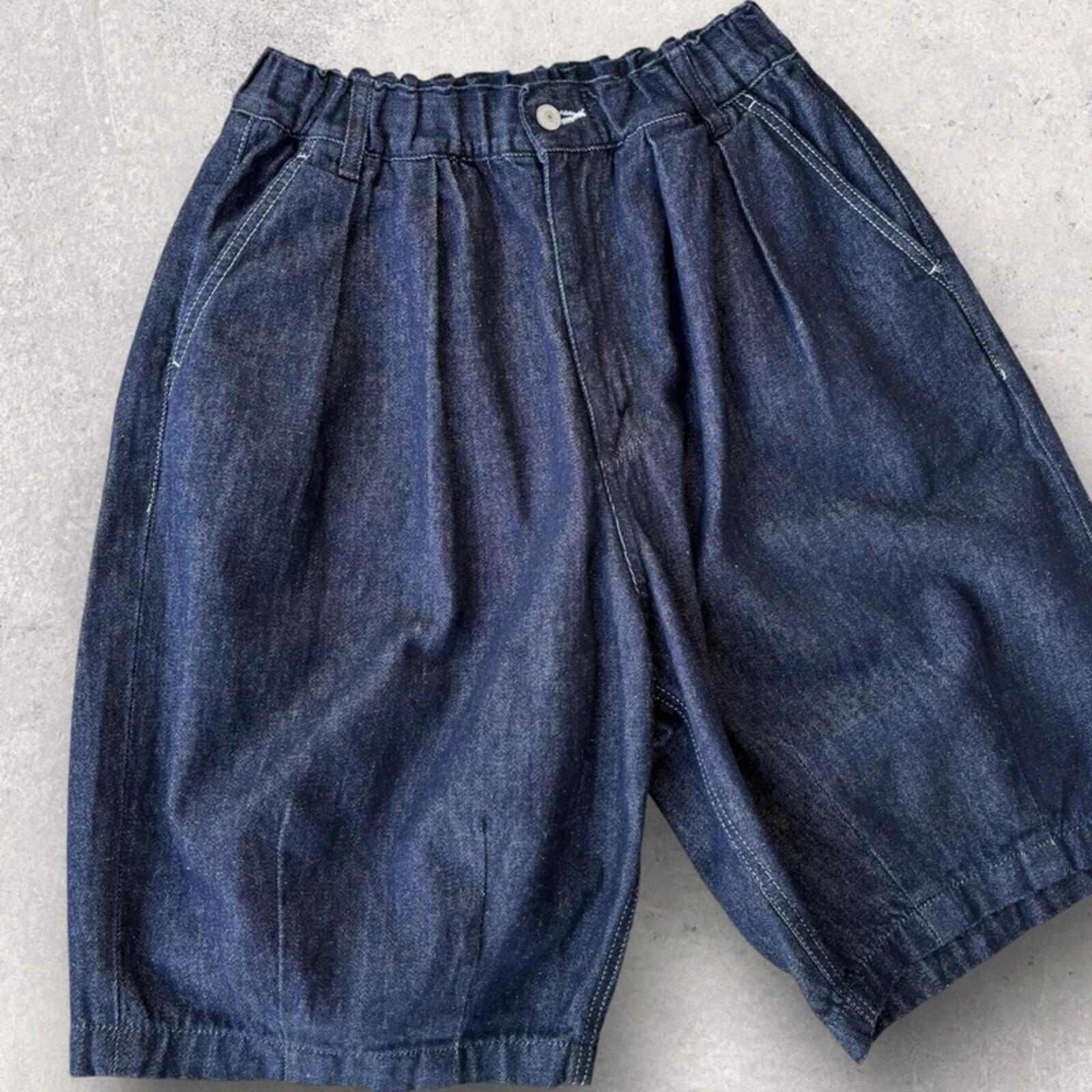 Uniform Bridge Baggy Indigo Denim Short M