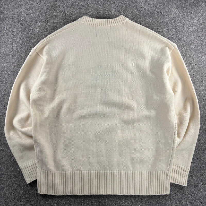 Frizmworks Pup Sketch Graphic Knit Ivory XL