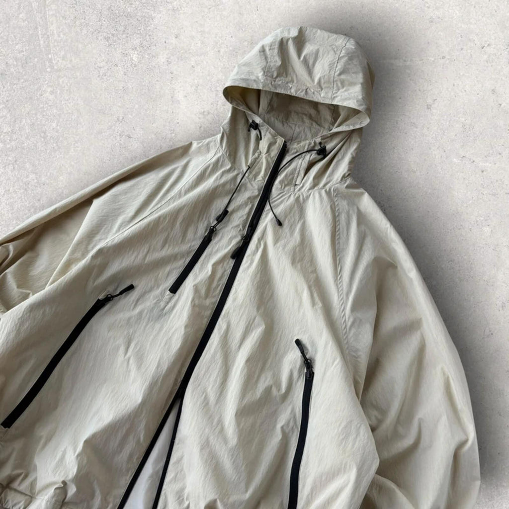 Uniform Bridge Oversized Tech Windbreaker Ivory L