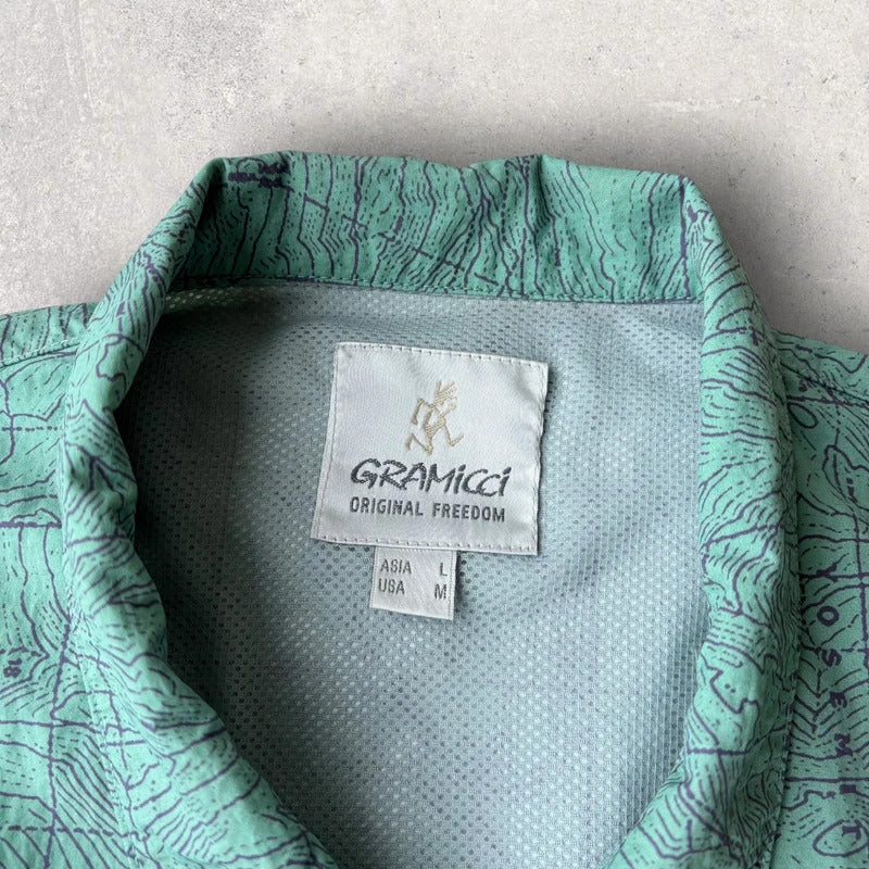 Gramicci Yosemite Nylon Camp Shirt Green L