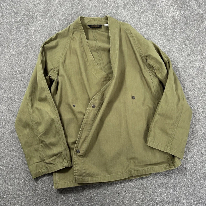 Uniform Bridge Herringbone Kendo Jacket Olive L