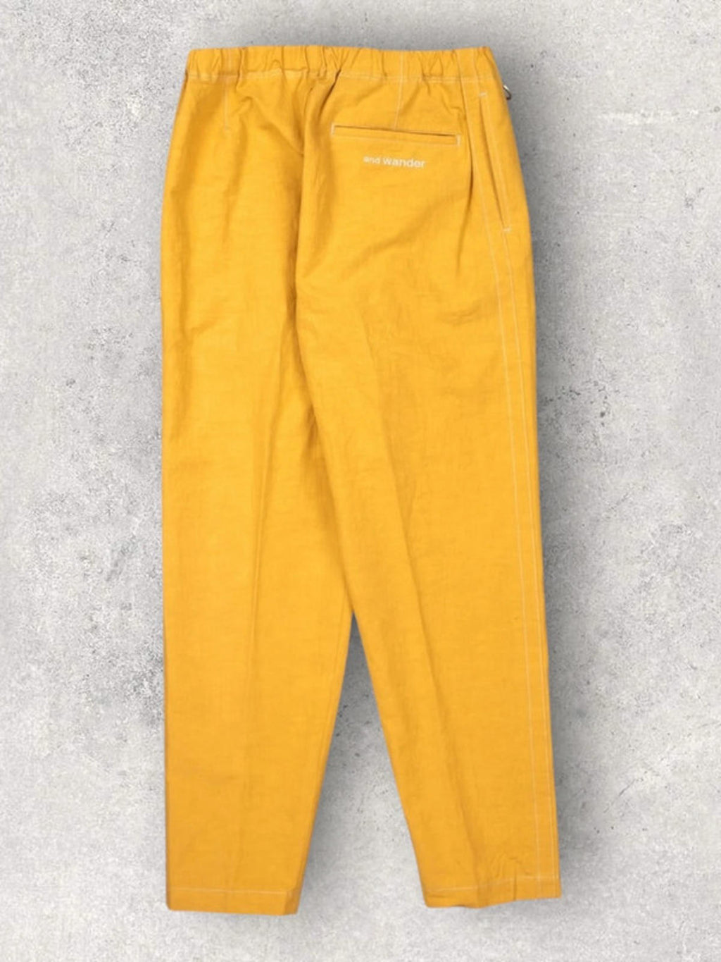And Wander Linen Trousers | Yellow | Size XL