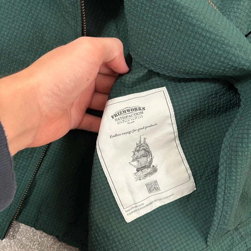 Frizmworks Seersucker Buddy Harrington Green L