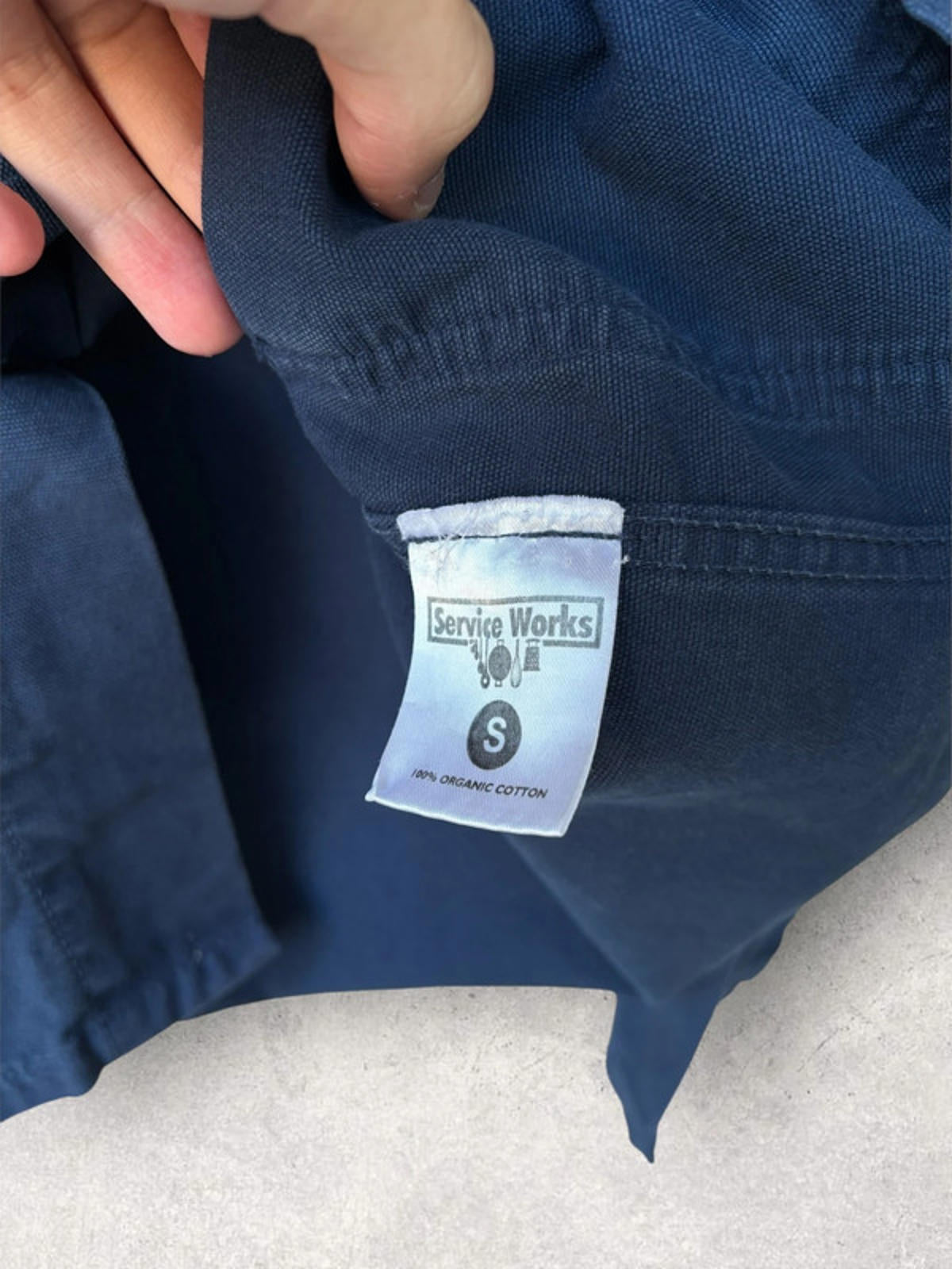 Service Works Classic Chef Overshirt Navy Size S