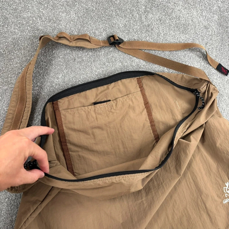 Gramicci Large Shoulder Bag Beige