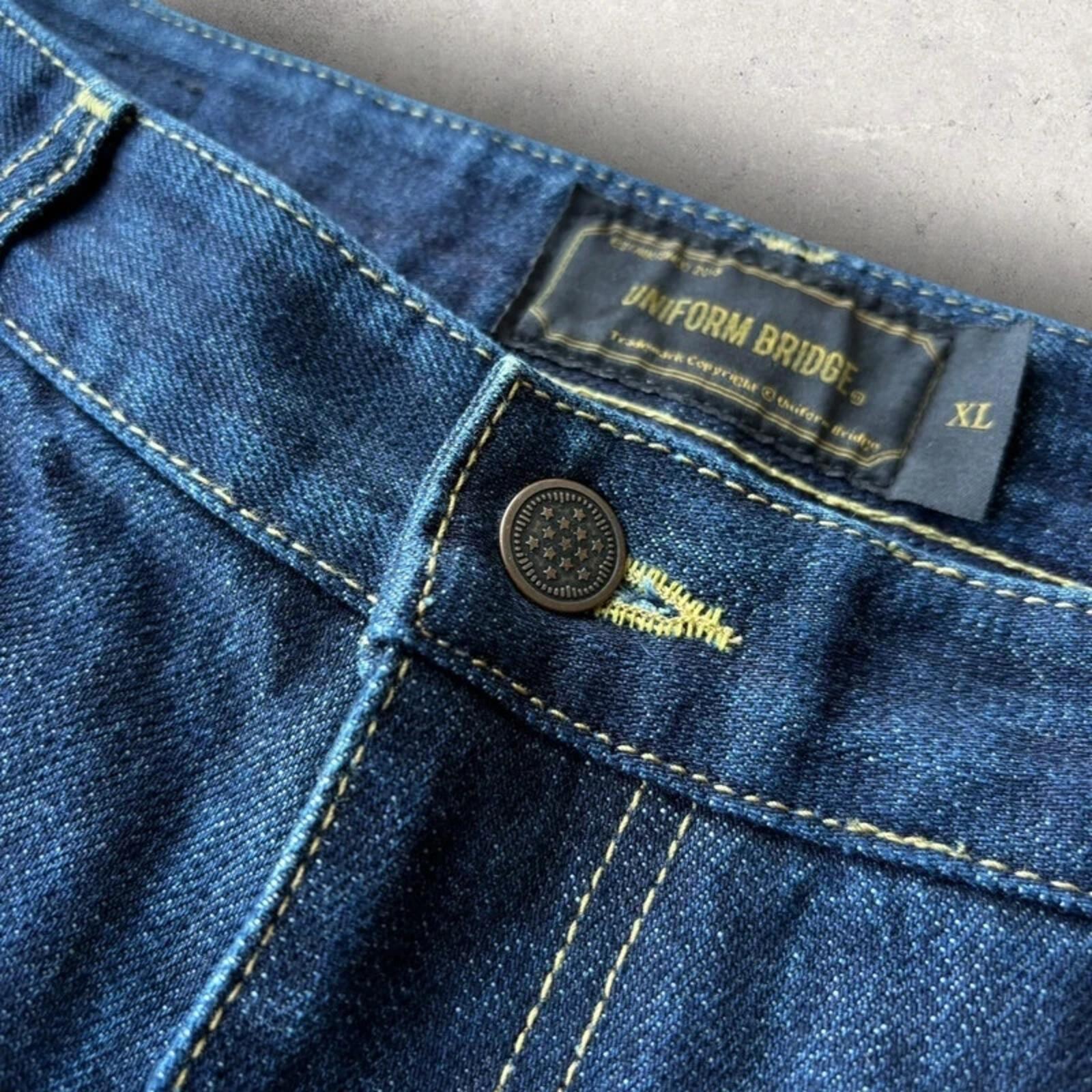 Uniform Bridge Baggy Denim Shorts Blue W34