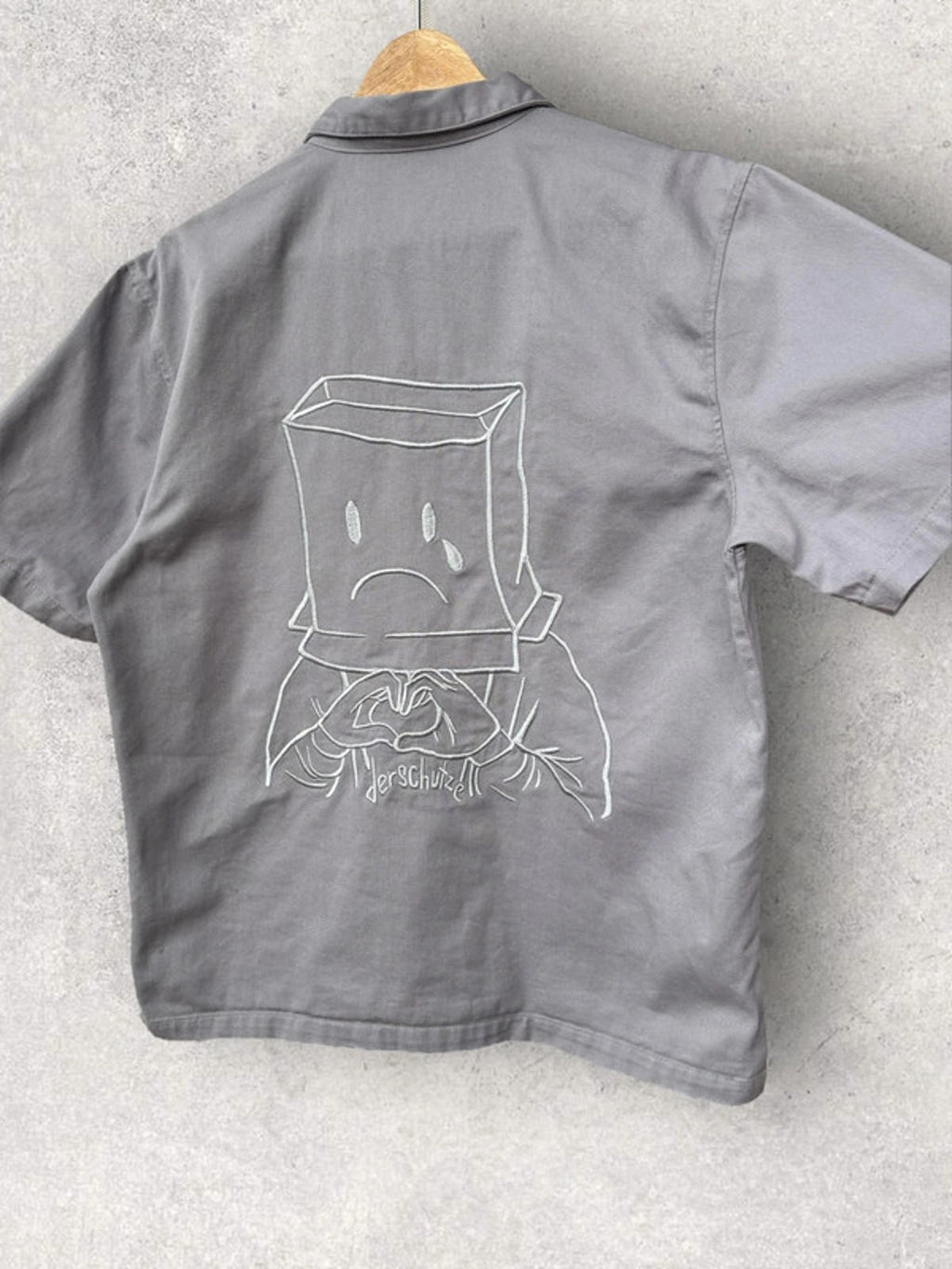 Derschutze Valentines Shirt Grey Size S