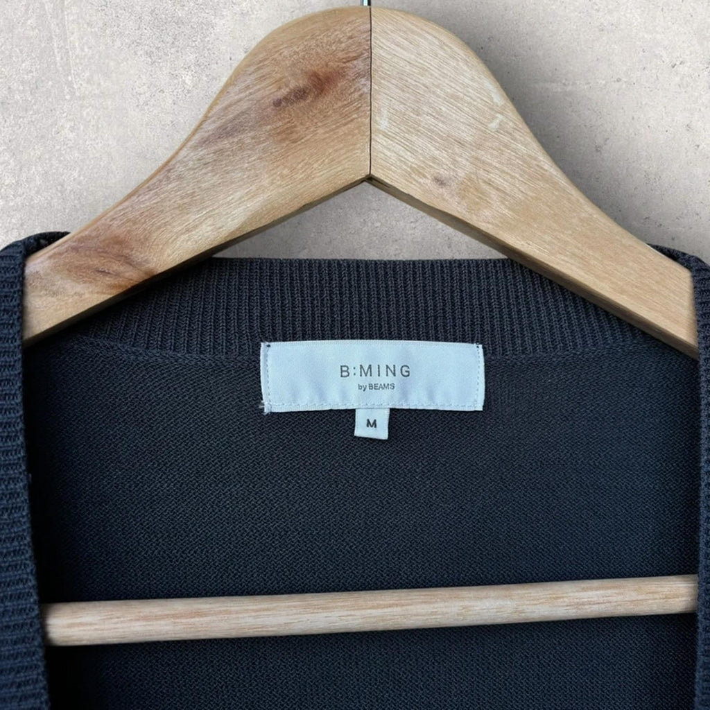 Beams Japan Open Cardigan Navy Blue M