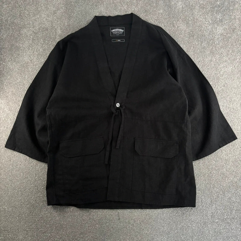 Frizmworks Linen Durumagi Overshirt Black XL