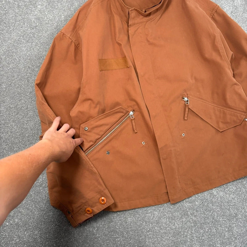 Uniform Bridge Cropped Field Jacket Brick XL