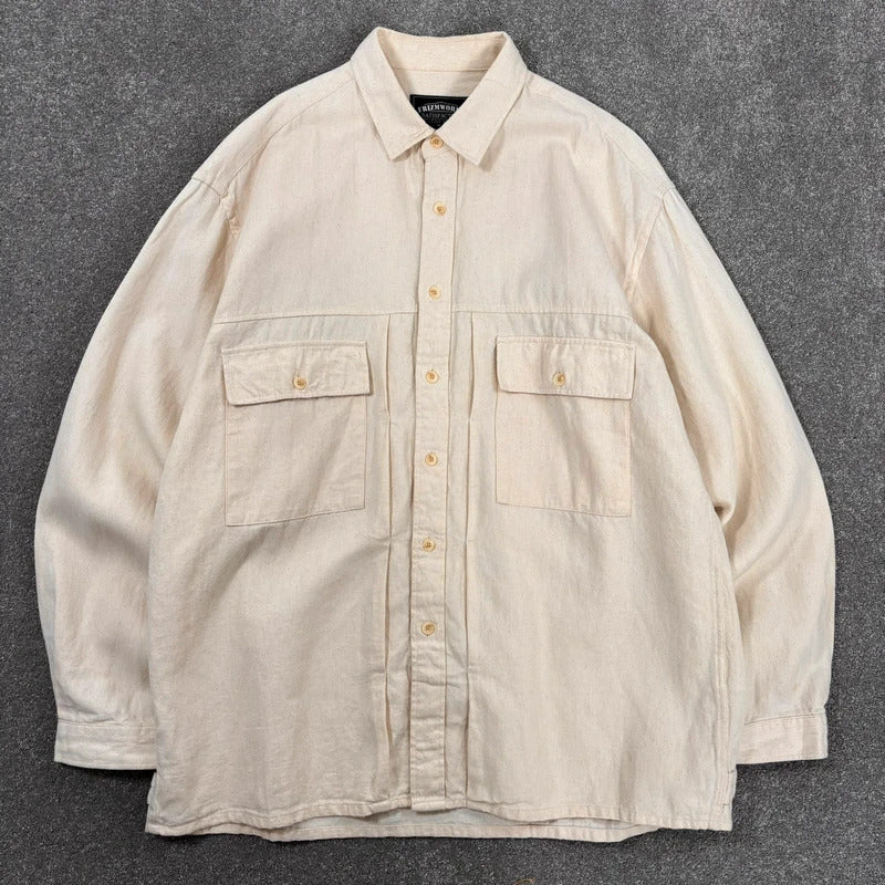Frizmworks Linen Trucker Shirt Natural XL