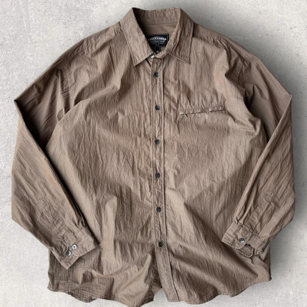 Frizmworks Nylon Double Vent Shirt Brown XL