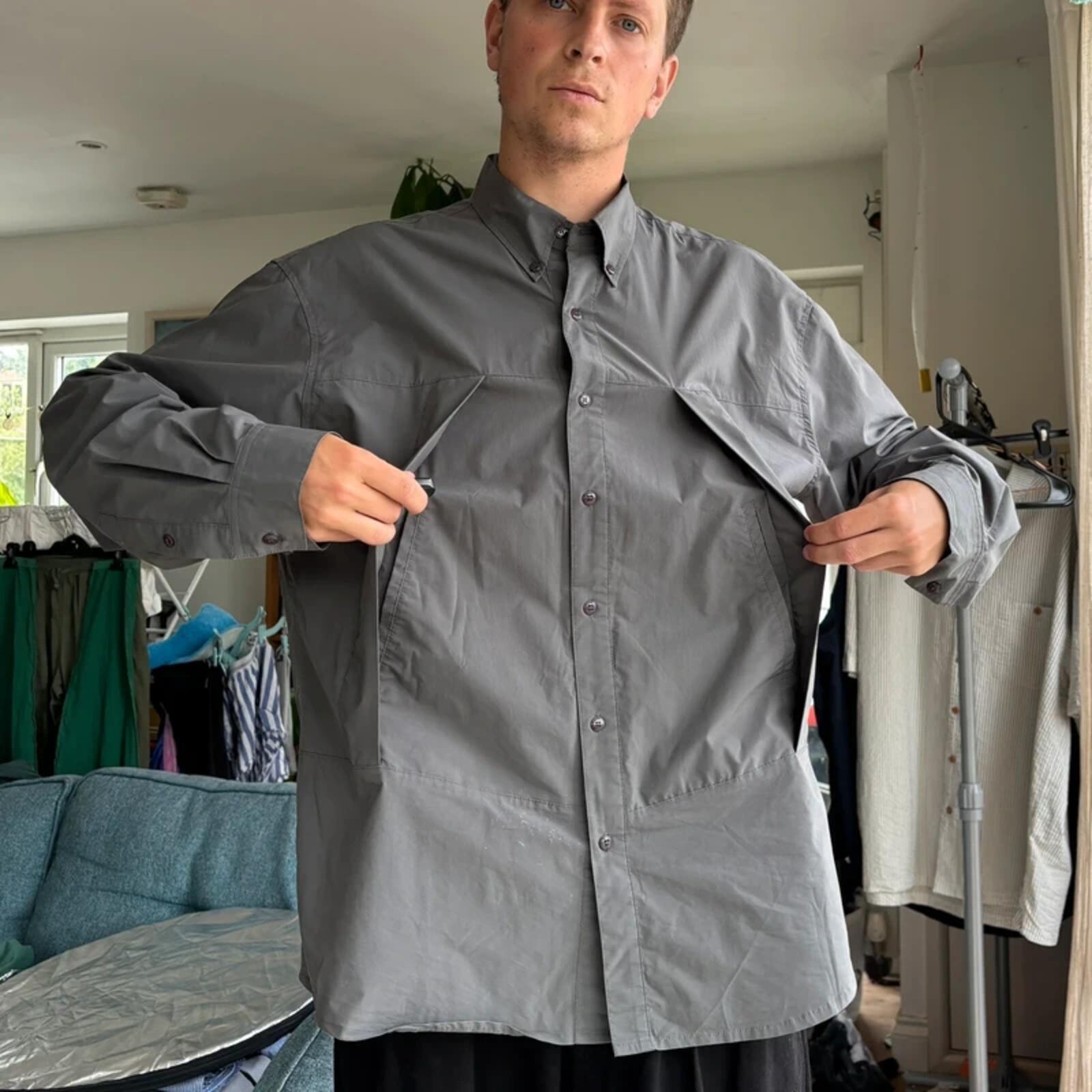 Uniform Bridge Monster Pocket Shirt Grey XL