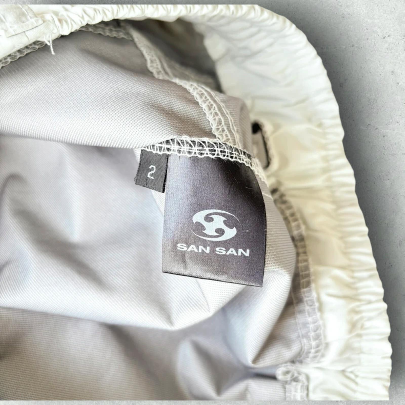 San San Gear Wind Shell Pant White Green M