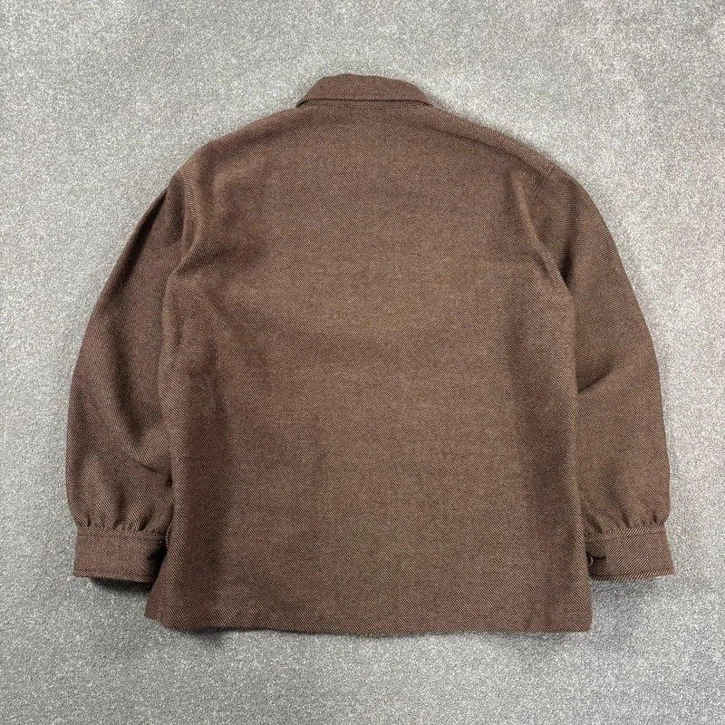 Pendleton Wool Twill Overshirt Brown M