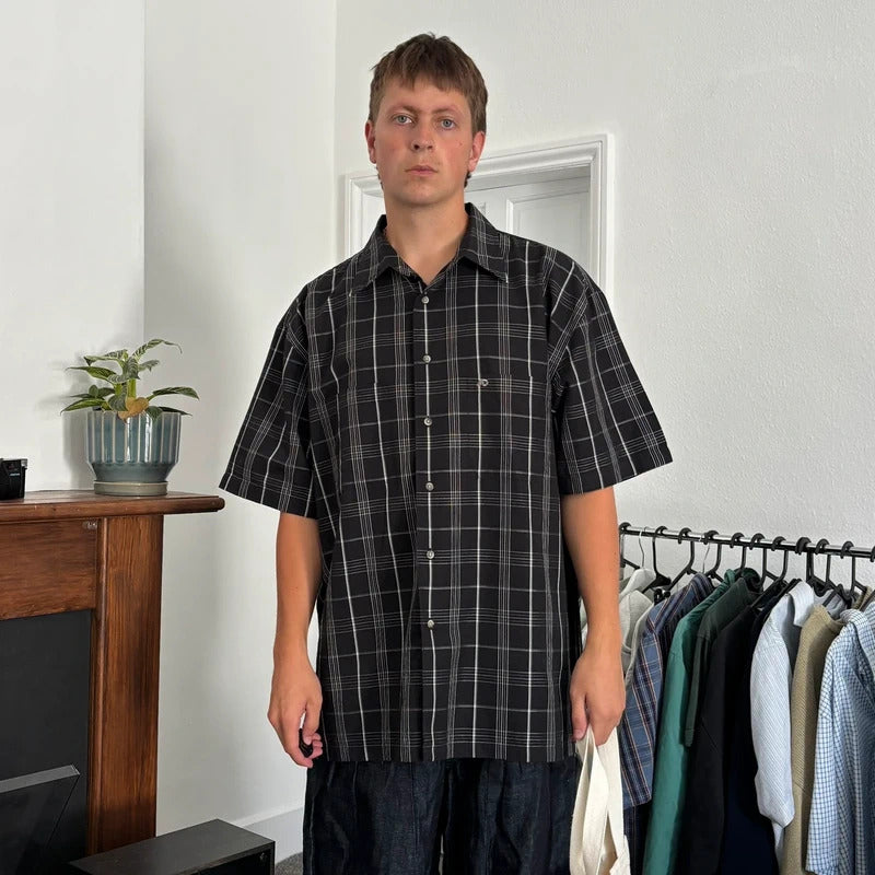 Pendleton Oversized Check Shirt Black XL