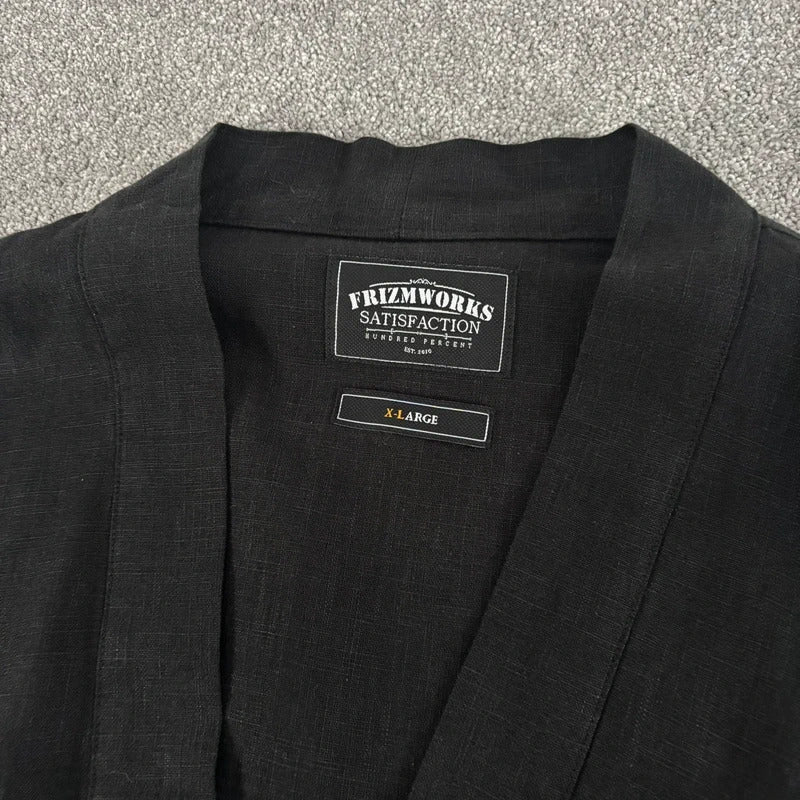 Frizmworks Linen Durumagi Overshirt Black XL