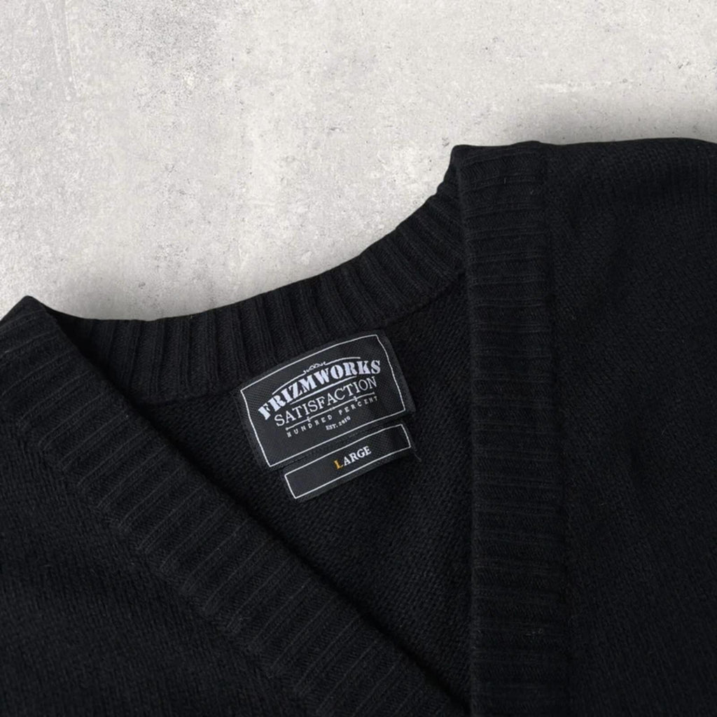 Frizmworks Guernsey Wool Cardigan Black L