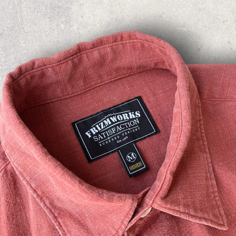 Frizmworks Linen Relaxed Shirt Brick M