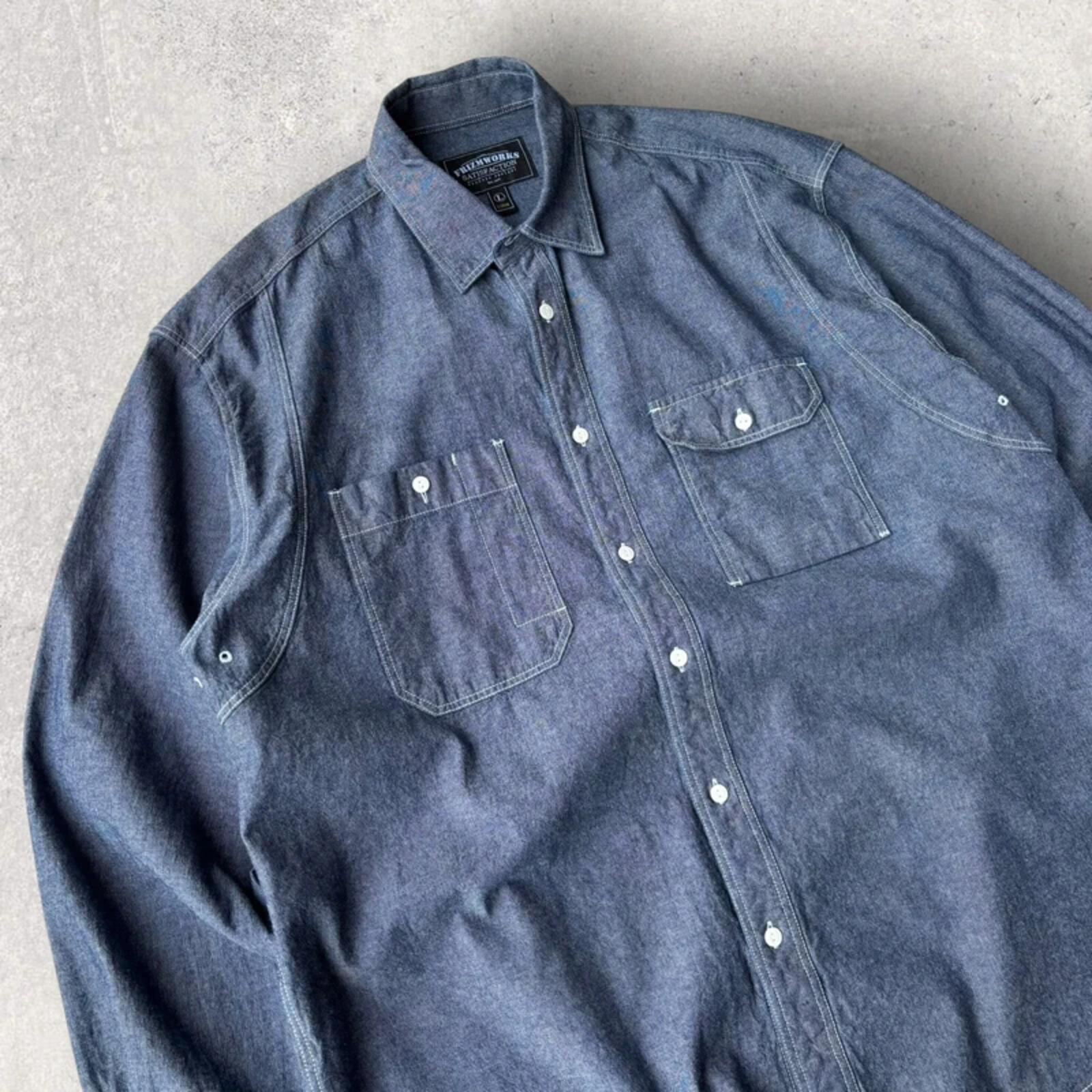 Frizmworks Chambray Works Shirt Light Indigo L