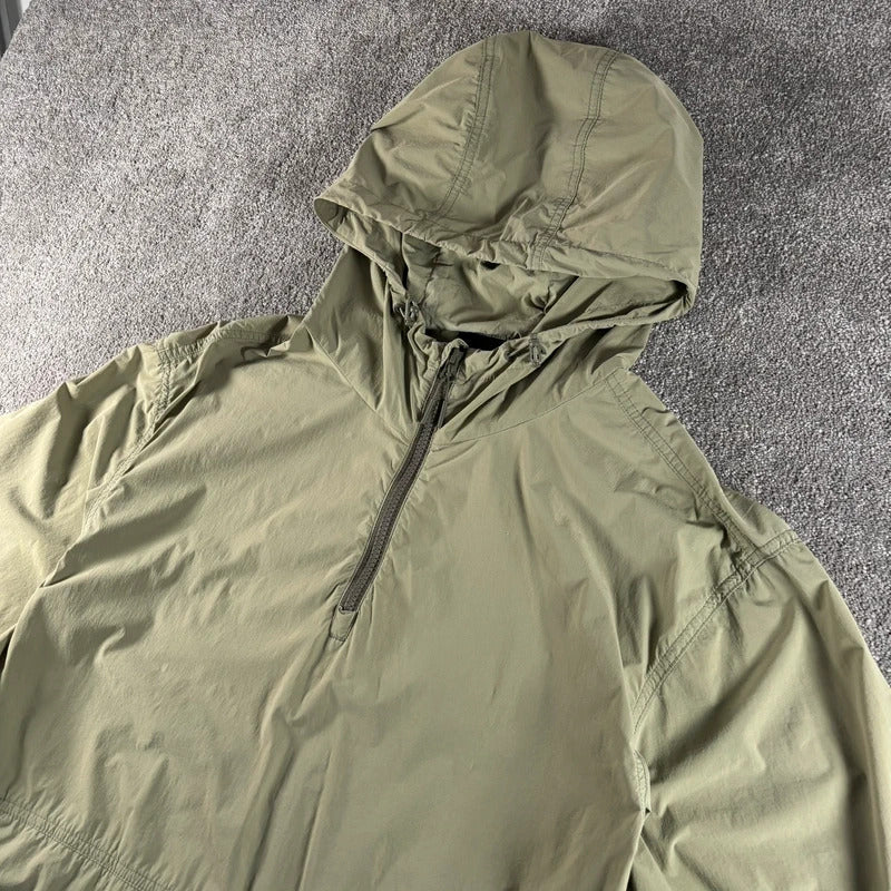 Snow Peak Hooded Tech Half Anorak Sage S
