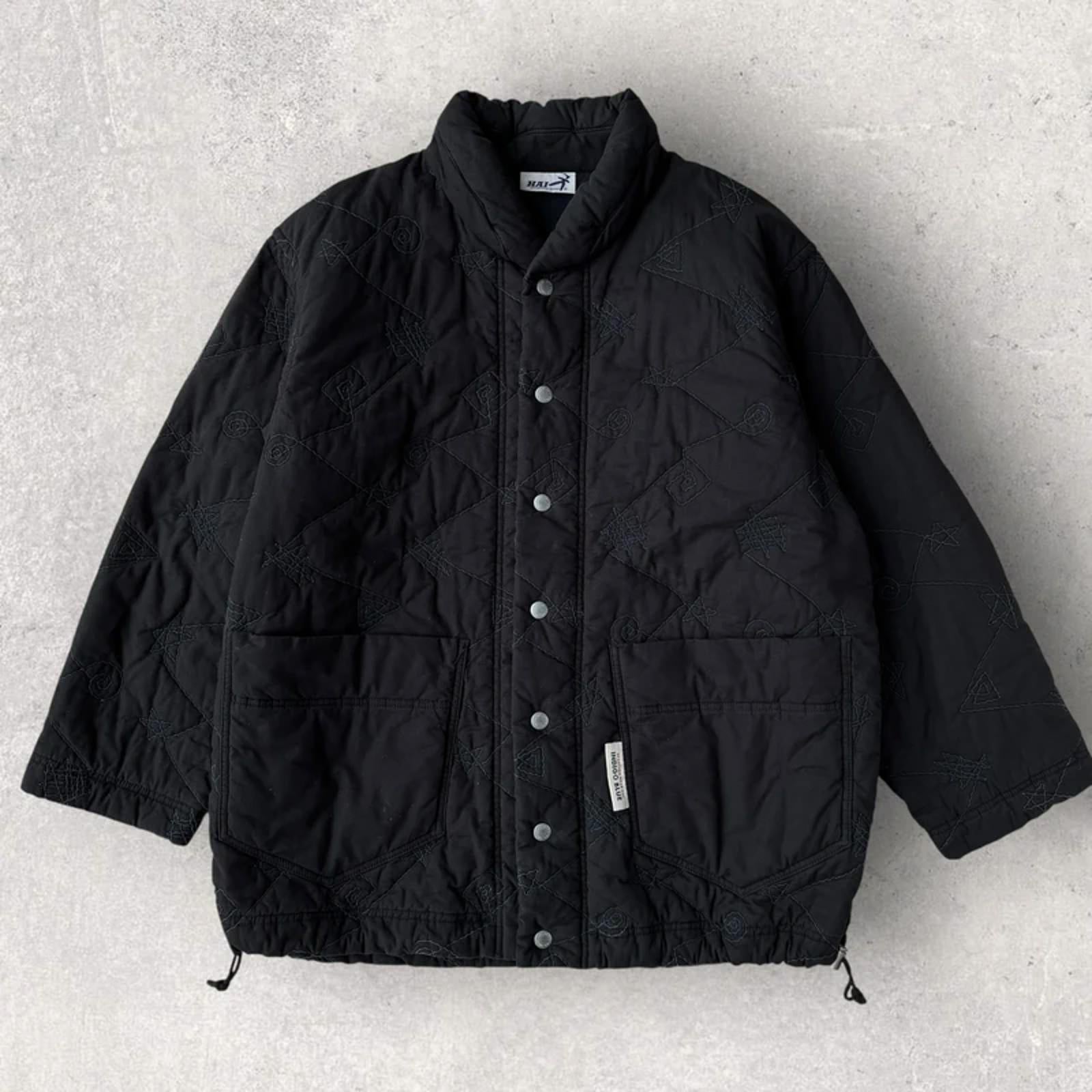 HAI By Issey Miyake Vintage Quilted Jacket Black M Japan Import