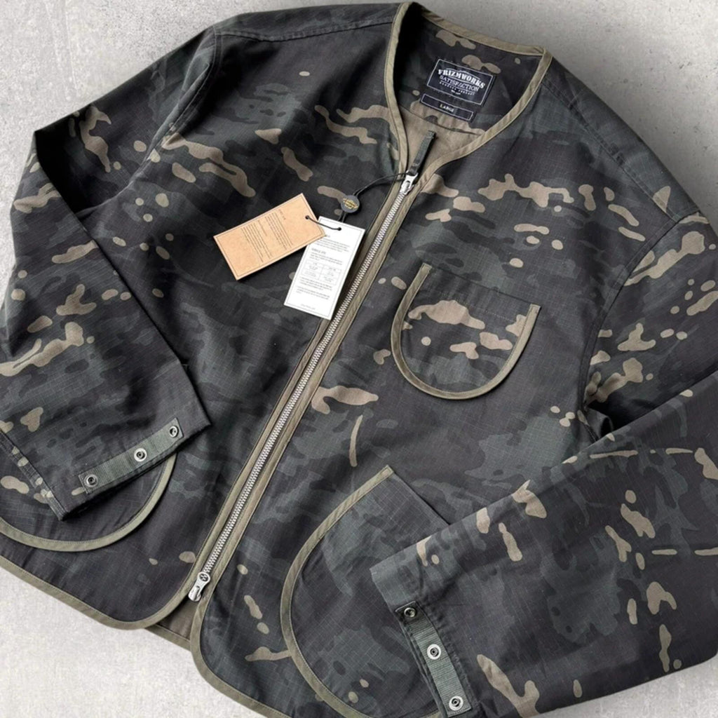 Frizmworks Round Zip Utility Cardigan MutliCamo L