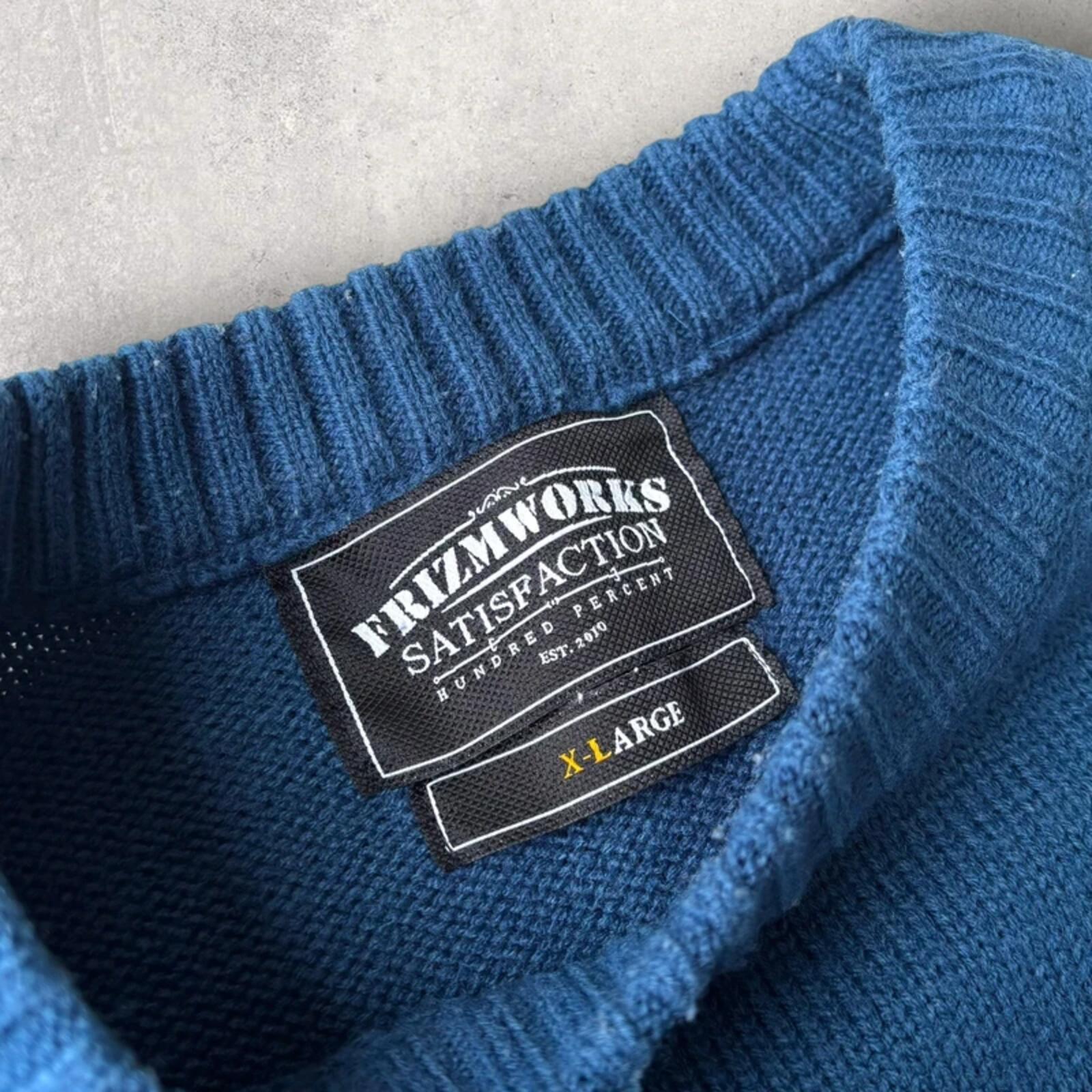 Frizmworks Pup Sketch Knit Blue XL