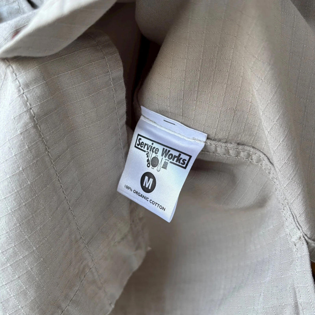 Service Works Ripstop FOH Utility Shirt Grey Size M