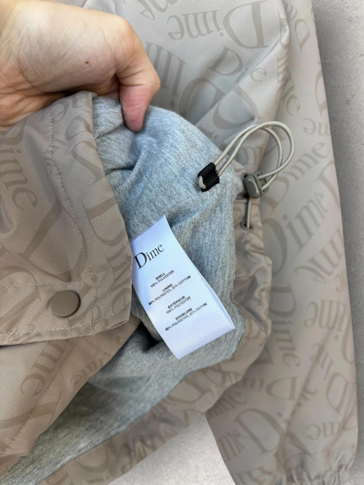 Dime All Over Coach Jacket Tan Size M