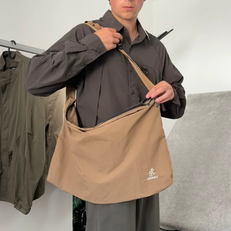 Gramicci Large Shoulder Bag Beige